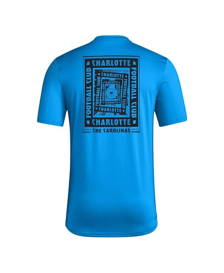 Мужская футболка Adidas Local Wrap Charlotte FC, синяя