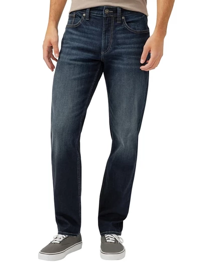Мужские джинсы Silver Jeans Co Eddie зауженные, тёмно-синие