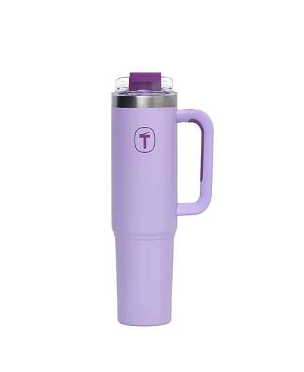 Tupperware с эргономичной ручкой, 37 унций. Стакан Big T фиолетовый