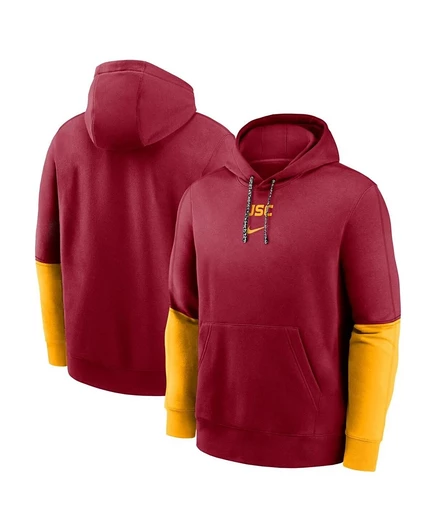 Мужское худи Nike USC Sideline, кардинал/золотой