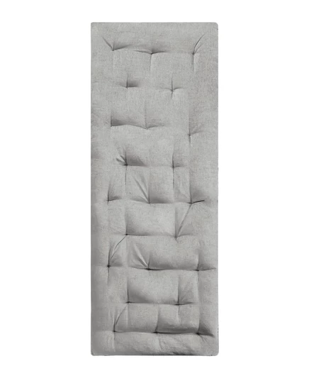 Подушка Intelligent Design Edelia 27″×74″ из поли-ченилла, серая