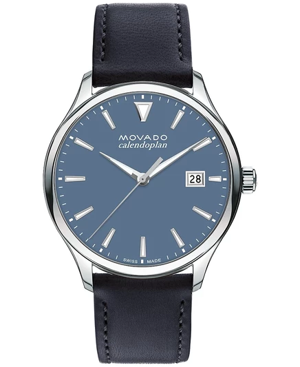 Мужские часы Movado Calendoplan 40 мм, синие