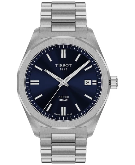 Мужские часы Tissot PRC 100 солнечные 39 мм, сталь