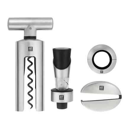 Набор винных инструментов ZWILLING Sommelier 18/10 из нержавеющей стали из 4 предметов