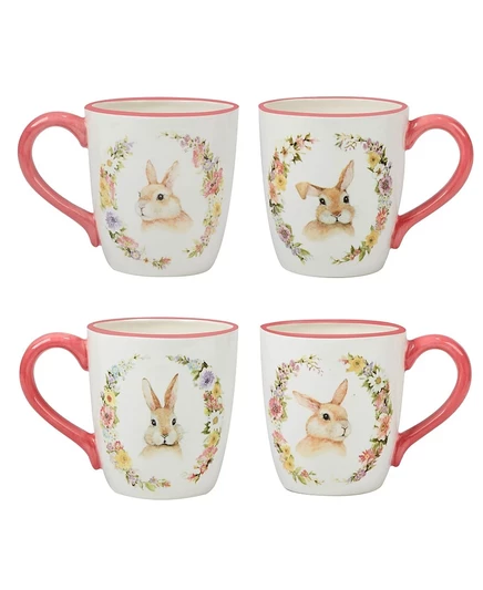Набор кружек Certified International Easter Garden, 4 шт., разноцветные