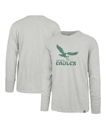 Мужская футболка 47 Brand Eagles потертая, серая