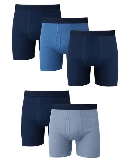 Мужские боксер-брифы Hanes Ultimate, 5 пар, разноцветные