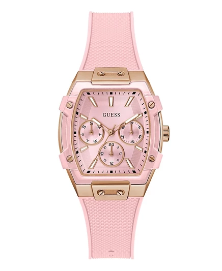 Женские многофункциональные часы GUESS Pink из розового золота, 35 мм