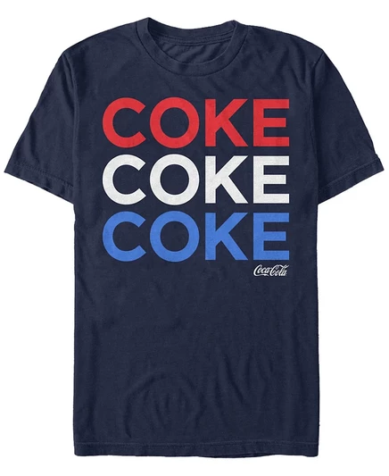 Мужская футболка Fifth Sun Coca-Cola, красно-бело-синяя