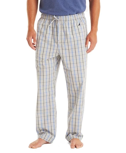 Мужские пижамные штаны Nautica Crafted в клетку, белые