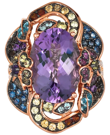 Кольцо и подвеска Le Vian, 14K розовое золото, аметист