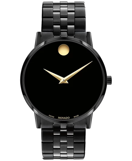 Унисекс часы Movado Museum Classic 40 мм, черный PVD