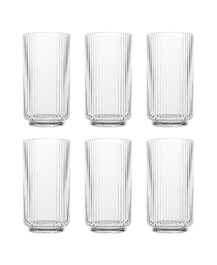 Акриловые стаканы для питья Abode Homewares Mesa, набор из 6 белых