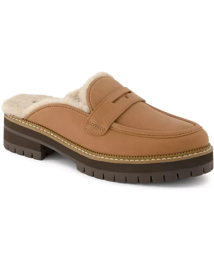 Женские мокасины Toms Cara Cozy Mule brown sugar leather