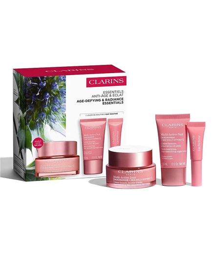 Clarins, 3 шт. Стартовый набор для многоактивного ухода за кожей, без цвета