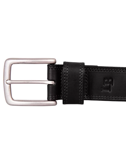 Мужской кожаный ремень Lucky Brand, прошитый двойной иглой black