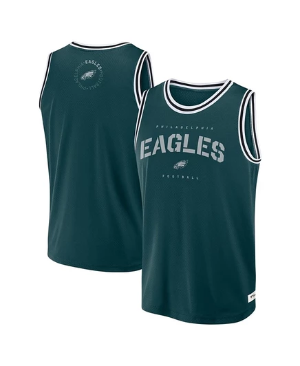 Мужская майка Fanatics Elements Future Ground Philadelphia Eagles, темно-зеленая