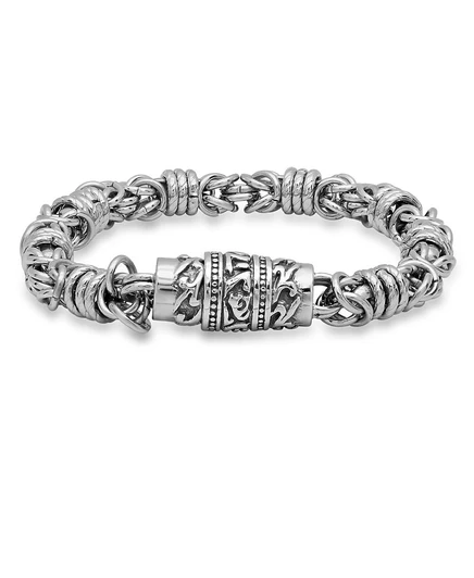 Мужской браслет Steeltime Cluster Chain, серый