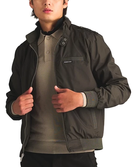 Мужская куртка Members Only Classic Iconic Racer, зеленая