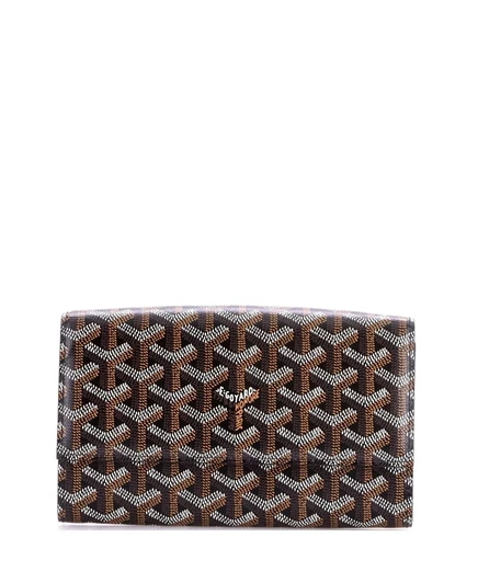 Женский кошелек Goyard Varenne с ремешком, черный