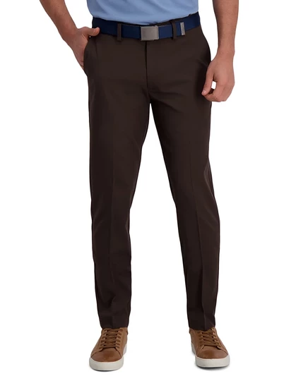 Мужские брюки Haggar CoolRight Flex узкие, коричневые
