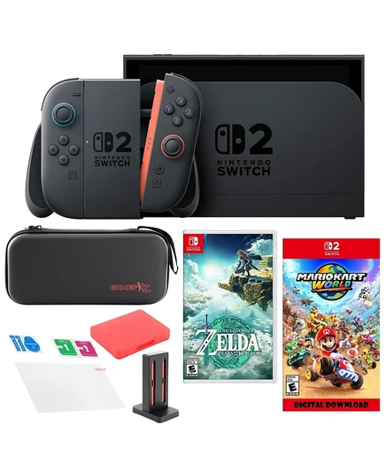 Консоль Nintendo Switch 2 MarioKart 2 и Zelda, черная