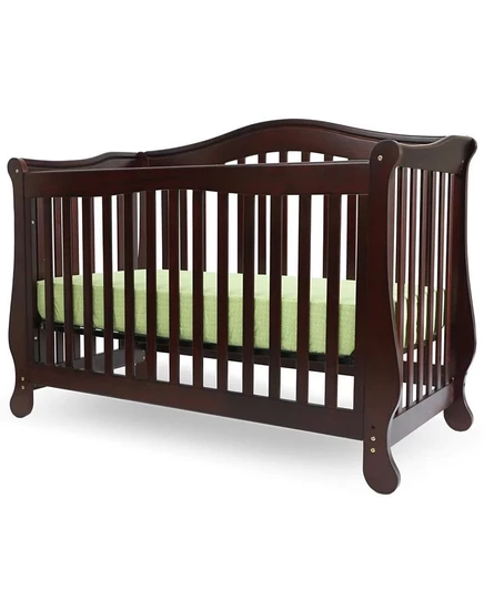 L A Baby Деревянная кроватка-трансформер Brentwood 4 в 1, вишнево-коричневая