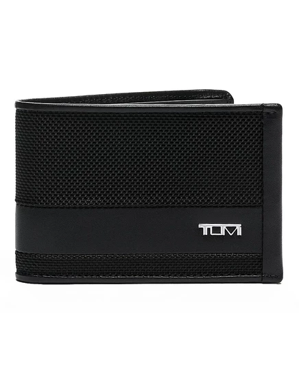 Тонкий однослойный бумажник TUMI Mens Alpha SLG black