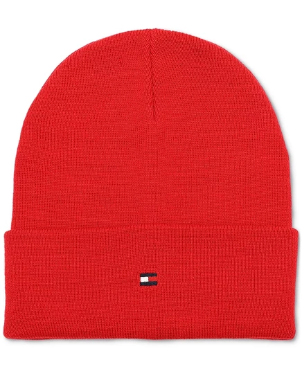 Мужская шапочка с двойной манжетой и вышивкой в виде флага Tommy Hilfiger primary re