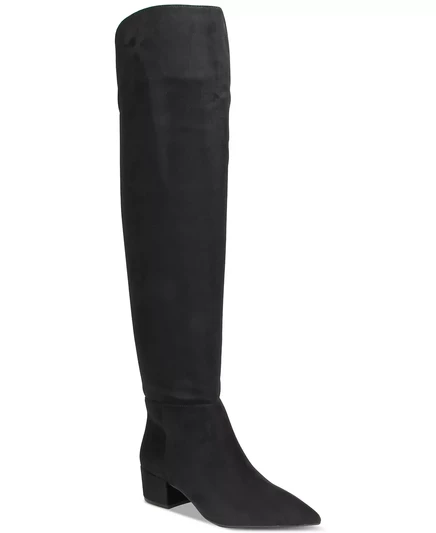  Женские сапоги выше колена Gabriella, созданные для Macy's black micro