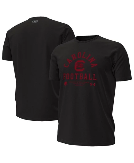 Мужская футболка Under Armour South Carolina Gamecocks 2025 Sideline, черная