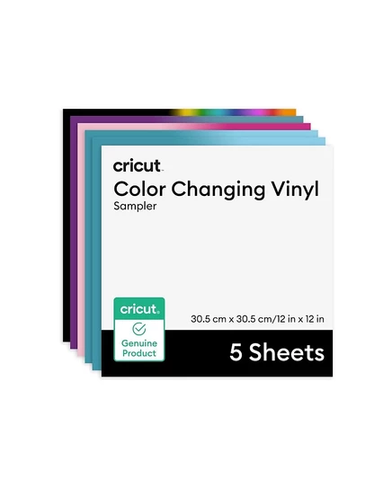 Листы винила Cricut термочувств., 30×30 см, 5 шт., разноцветные