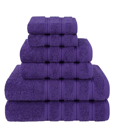 Набор полотенец American Soft Linen Edison, 6 шт., фиолетовый
