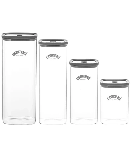 Набор кухонных банок Kilner Fresh Storage, 4 шт., белые