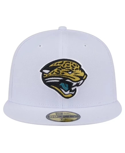 Мужская кепка New Era 59FIFTY с логотипом Jaguars, белая