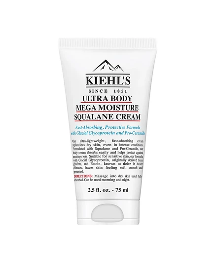 Увлажняющий крем для тела Kiehl's Since 1851 Ultra Body Mega Moisture Cream, 2,5 унции, без цвета