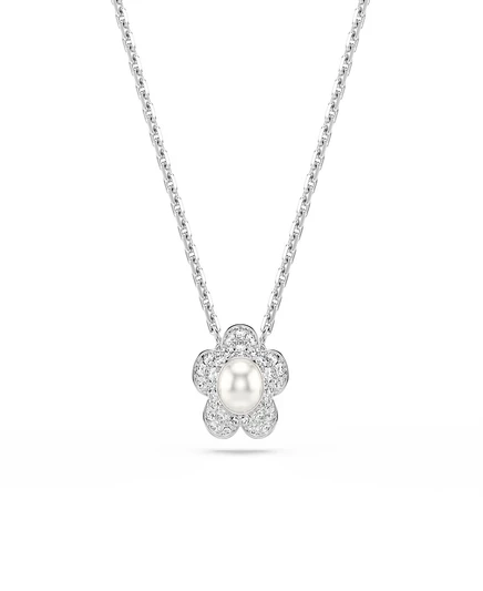 Серебряное ожерелье-подвеска в виде цветка Ariana Grande x Swarovski® с родиевым покрытием и перламутром