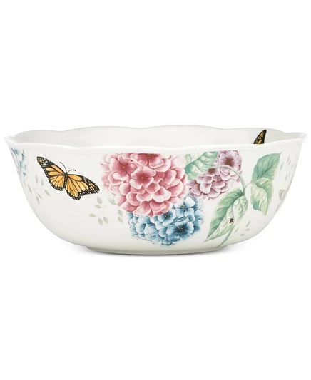 Салатник Lenox Butterfly Meadow Hydrangea 25 см, белый