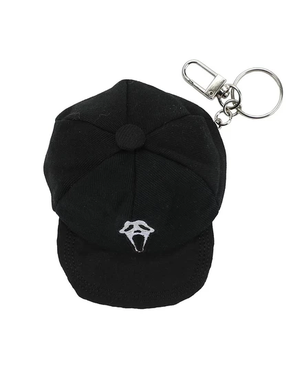 Брелок для ключей с логотипом Ghostface Black Mini Wool Hat с карманом для хранения черный