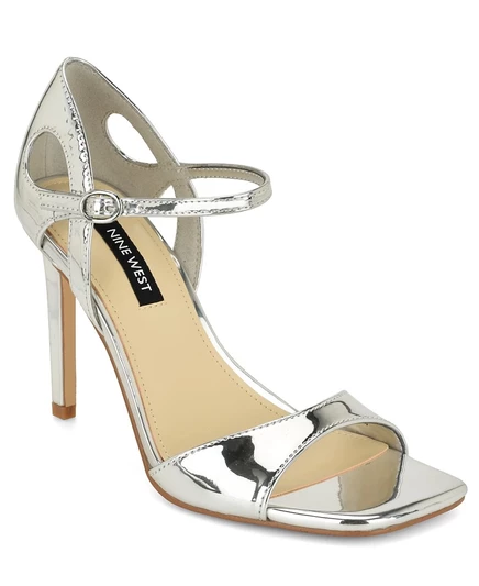 Женские босоножки Nine West Paddie, серебристые
