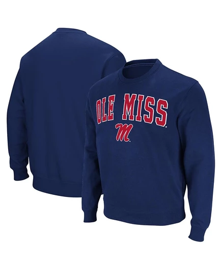 Мужской свитшот Colosseum Ole Miss Rebels, синий