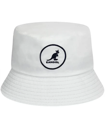 Мужская панама Kangol Cotton Bucket, белая