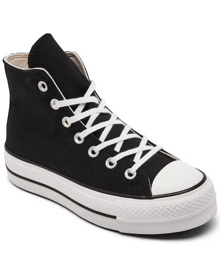 Повседневные кроссовки Converse Womens Chuck Taylor All Star на платформе с высоким берцем от Finish Line black, white