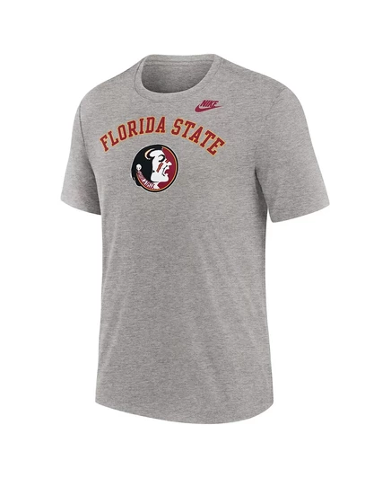 Мужская футболка Nike Heather Gray Florida State Seminoles Legacy Arch Tri-Blend от Nike heather gray