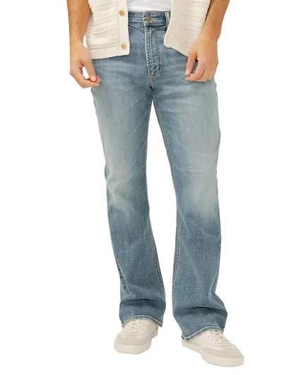 Мужские джинсы Silver Jeans Co Craig классические клеш, синие