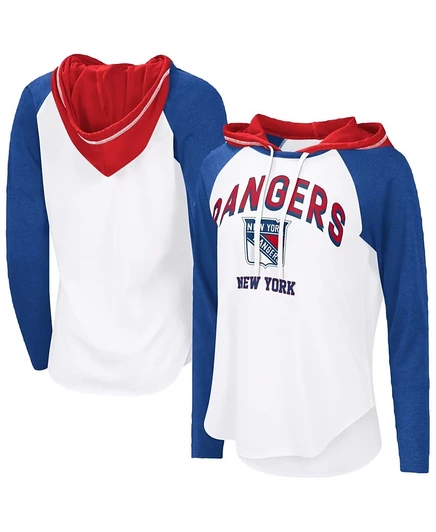 Женская худи G-III 4Her New York Rangers VIP, бело-синяя