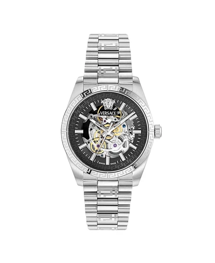 Мужские часы Versace Millenyium Limited Edition с автоматическим серебряным браслетом из нержавеющей стали, 40 мм серебристого цвета