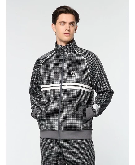 Спортивная куртка Sergio Tacchini Big & Tall Dallas Houndstooth черного цвета