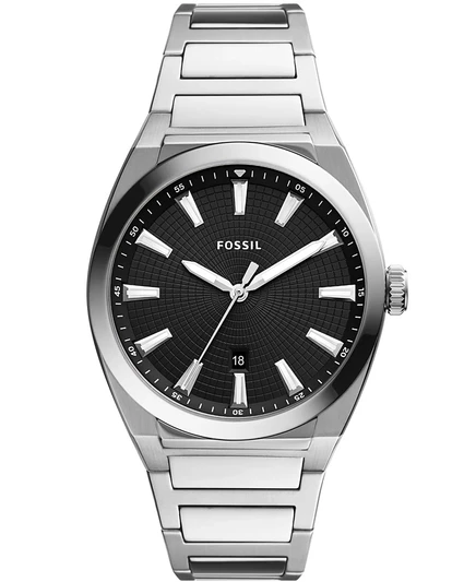 Мужские часы Fossil Everett с серебристым браслетом из нержавеющей стали 42 мм