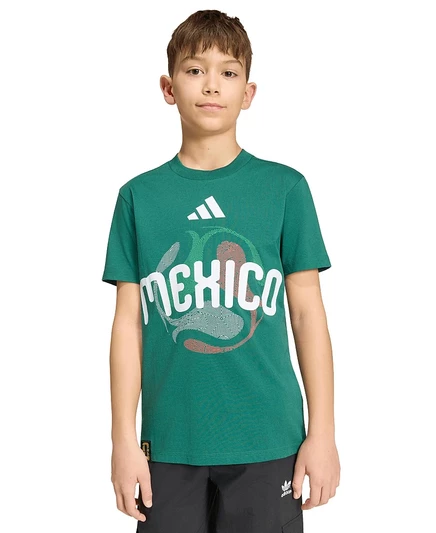 футболка с коротким рукавом adidas Kid's World Cup 2026 в Мексике, зеленая